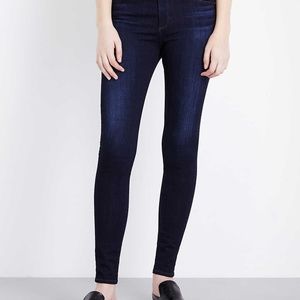 Adriano Goldschmied The Farrah High Rise Skinny Jeans Dark Wash Denim Size 28 R